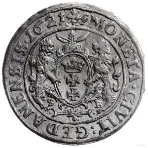 ort 1621, Gdańsk; kropka i krzyżyk w formie czterech kr...