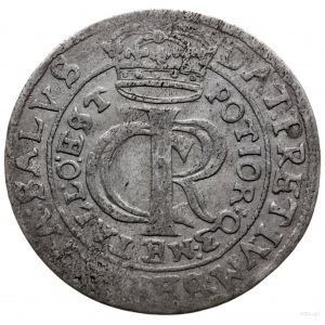 złotówka (tymf) 1663, Lwów; duża litera R w monogramie,...