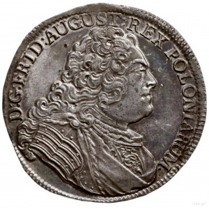 2/3 talara (gulden), 1749, Drezno; Aw: Popiersie króla ...