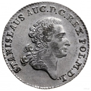 złotówka 1767, Warszawa; data szeroko rozstawiona; Plag...