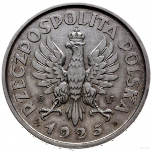 5 złotych 1925, Warszawa; Konstytucja, ze 100 perełkami...