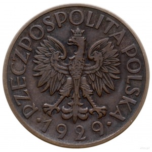 1 złoty 1929, Warszawa; nominał w ornamencie, bez napis...