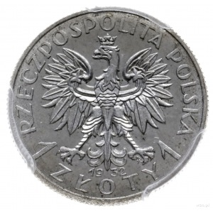 1 złoty 1932, Warszawa; Głowa Kobiety, na rewersie wypu...