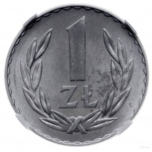 1 złoty 1957, Warszawa; Parchimowicz 213a; aluminium, n...