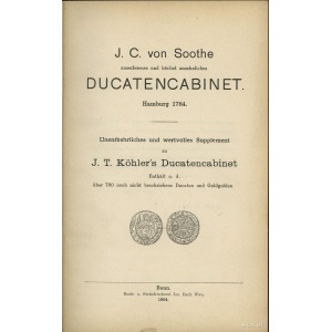 von Soothe, J. C. - Ducatencabinet Hamburg 1784; reprin...