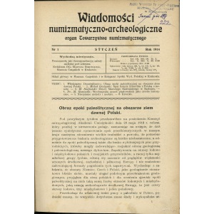 Wiadomości Numizmatyczno-Archeologiczne 1914 i 1915, ze...