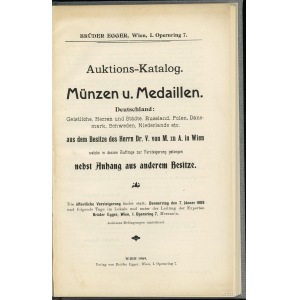 Brüder Egger - Auktions-Katalog Münzen u. Medaillen Deu...