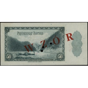 50 złotych 20.08.1939, bez oznaczenia serii, numeracja ...