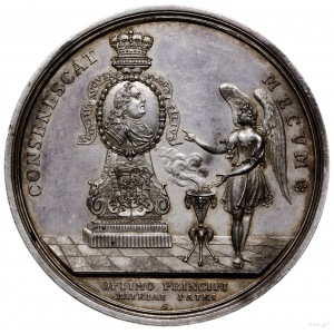 medal pośmiertny z 1733 r, autorstwa Grosskurt’a, Aw: P...