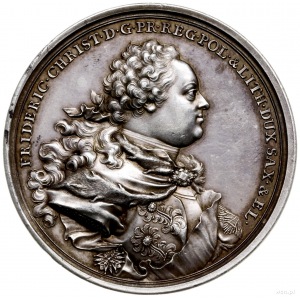 medal autorstwa F A Schega wybity z okazji śmierci Augu...