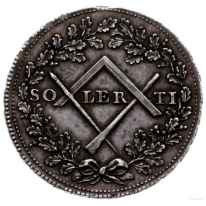 medal nagrodowy -SOLERTI - Zręcznemu, (ok 1770 r.), nie...