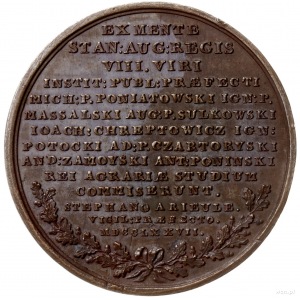 medal autorstwa Holzhaeussera wybity w 1777 roku na zle...