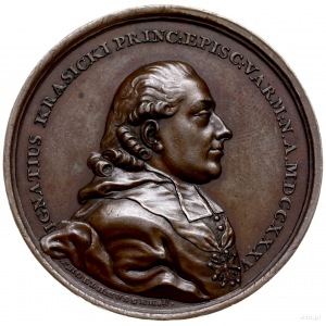 Ignacy Krasicki - medal z 1780 r. autorstwa F. Holzhaeu...