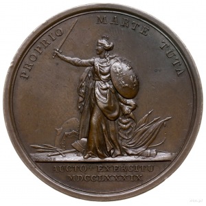 medal z 1789 r. autorstwa Friedricha Loosa ofiarowany k...