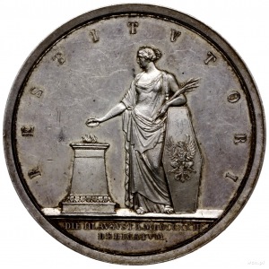 medal wybity z okazji odbudowy Gniezna w 1823 r., po po...
