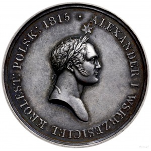 medal 1826, nieznanego autora wybity z okazji śmierci A...