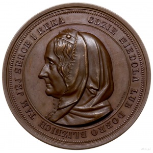 medal Zofia z hrabiów Branickich, hrabini Potocka, sygn...