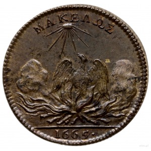 medal pamiątkowy z 1665 r., niesygnowany autorstwa G F ...