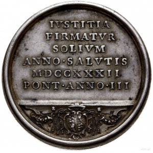 medal 1732 r. niesygnowany, autorstwa E. Hameraniego, w...