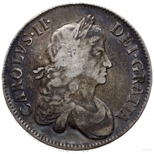 korona 1671, starszy typ popiersia, na obrzeżu VICESIMO...