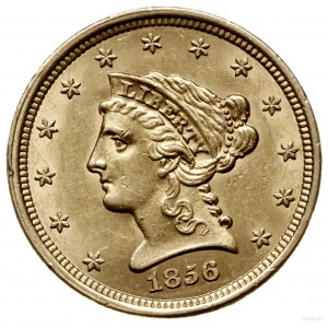 2 1/2 dolara 1856, Filadelfia; Fr. 114; złoto 4.16 g, p...
