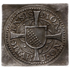 klipa szeląga miejskiego 1589; HMZ 2-1130n; srebro 1.71...