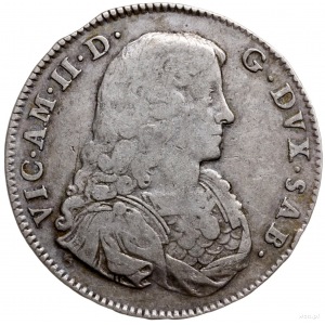 1/2 scudo bianco 1681, Turyn; srebro 13.35 g, bardzo rz...