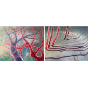 Olena Liashenko (née en 1977), Do not speak, diptyque, 2022