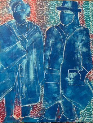 Iwona Molecka (ur. 1966), Coats blue, 2019