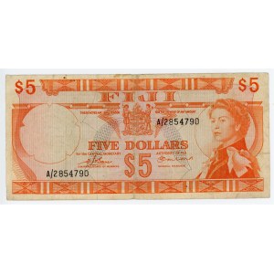 Fiji 5 Dollars 1974 (ND)