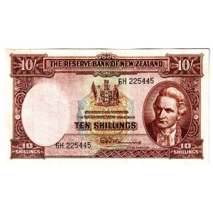 New Zealand 10 Shillings 1960 - 1967 (ND)