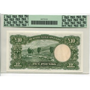 New Zealand 10 Pounds 1967 (ND) PMG 66