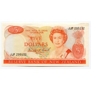 New Zealand 5 Dollars 1989 - 1992