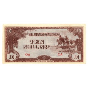 Oceania Japanese Government 10 Shilling 1942 (ND)