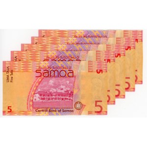 Samoa 5 x 5 Tala 2008 (ND) Consecutive Numbers