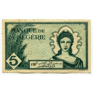 Algeria 5 Francs 1942