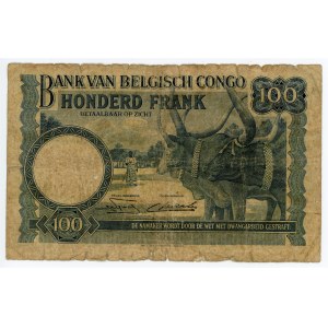 Belgian Congo 100 Francs 1951