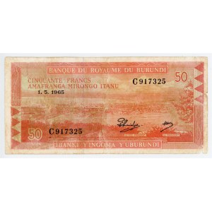 Burundi 50 Francs 1965