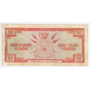 Burundi 50 Francs 1965