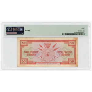 Burundi 50 Francs 1965 - 1966 (ND) PMG 40