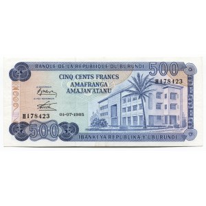 Burundi 500 Francs 1985