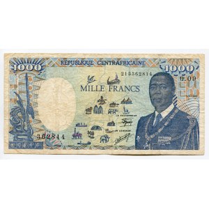 Central African Republic 1000 Francs 1986 - 1990