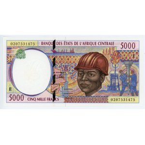 Central African States Cameroon 5000 Francs 2002 E