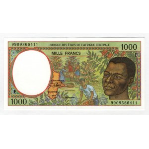 Central African States CAR 1000 Francs 1999