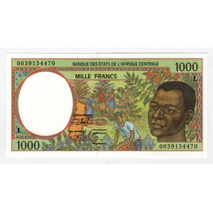 Central African States Gabon 1000 Francs 2000