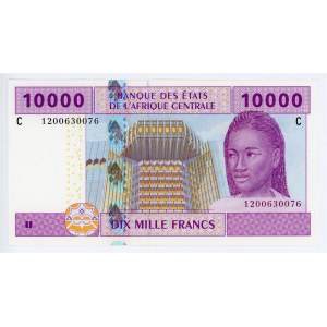 Central African States Chad 10000 Francs 2002 C