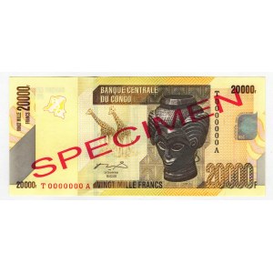 Congo Democratic Republic 20000 Francs 2006 Specimen