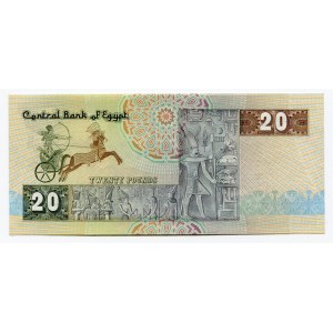 Egypt 20 Pounds 1978 -1992 (ND)