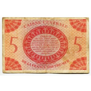French Equatorial Africa 5 Francs 1944