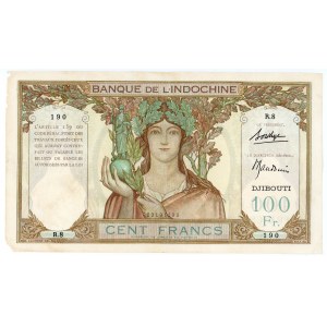 French Somaliland Djibouti 100 Francs 1928 - 1938 (ND)